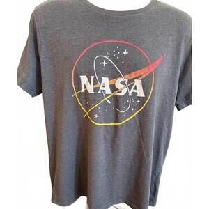 NASA MENS T SHIRT‎ XXL GRAY CLASSIC LOGO